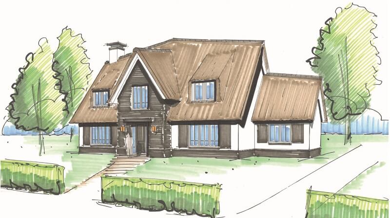 Inspirerende schetsen - Lichtenberg Exclusieve Villabouw