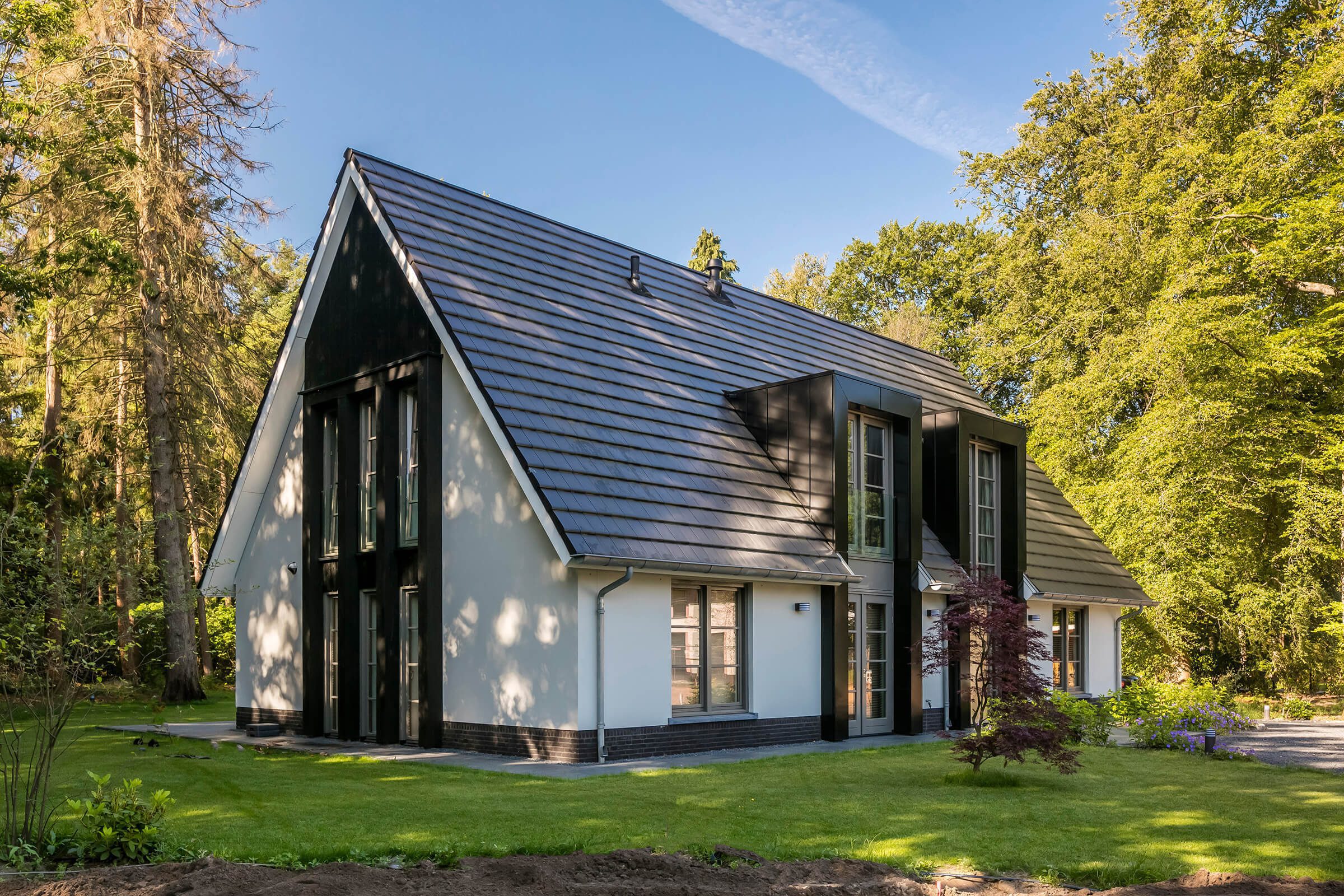 Villa te Doorn - zijaanzicht villa - Lichtenberg Exclusieve Villabouw