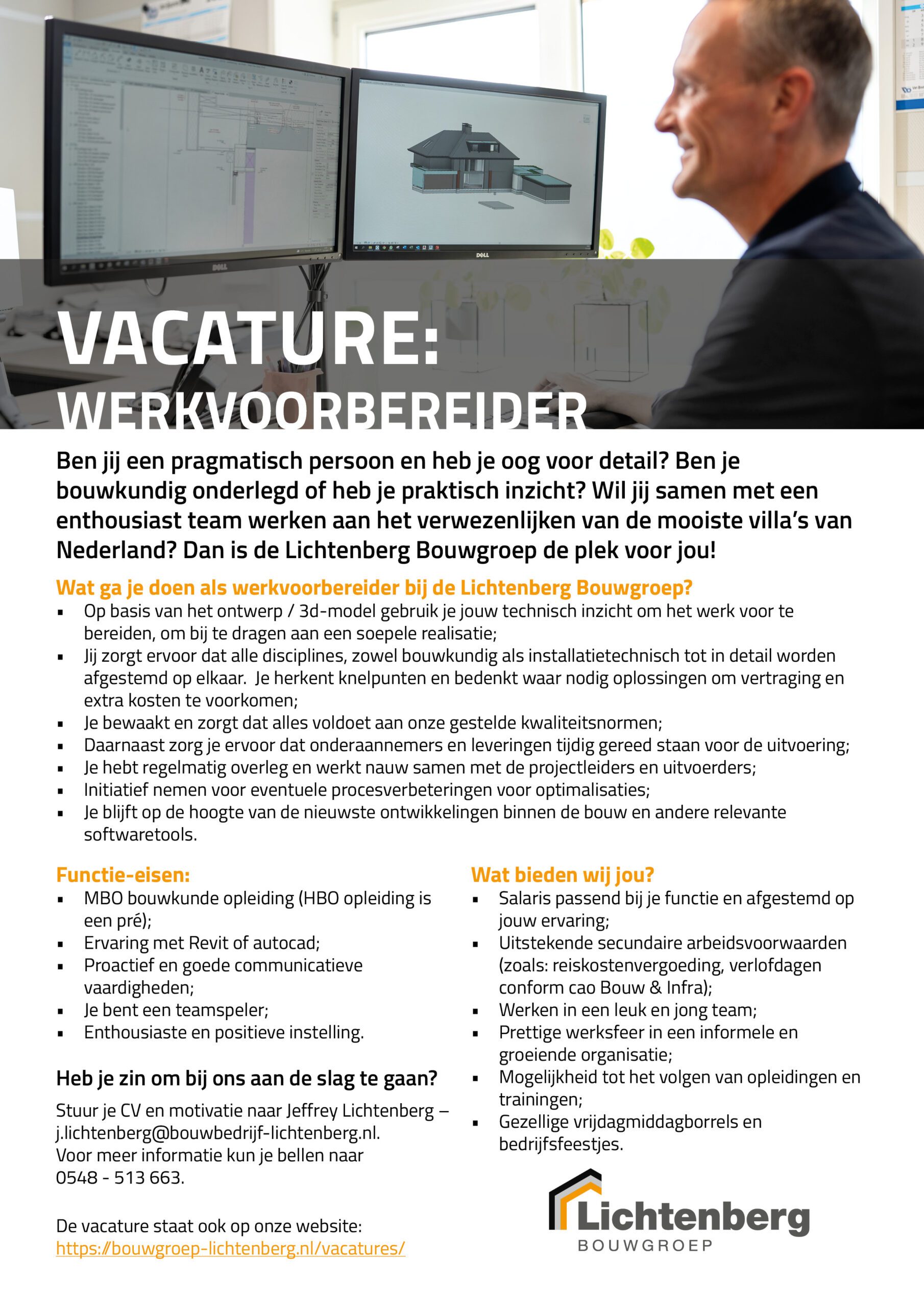 Vacature Lichtenberg Bouwgroep - Werkvoorbereider