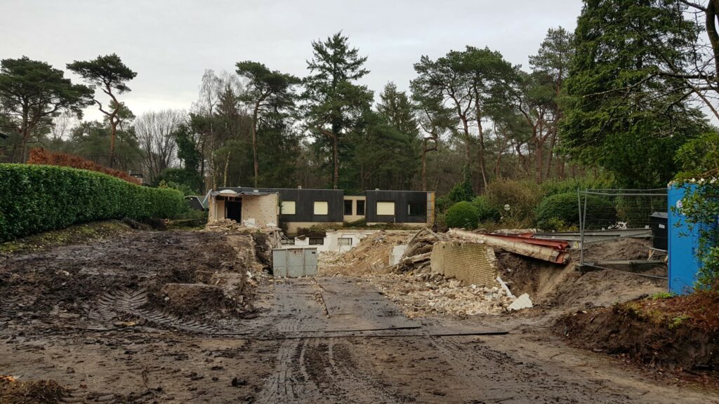 Sloop woning plaats voor nieuwbouw villa Lichtenberg Villabouw